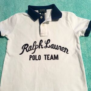 Ralph Lauren Polo Logo Cotton Mesh Shirt Toddler Boy